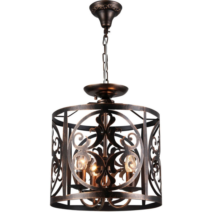 Подвесная люстра MAYTONI RUSTIKA коричневый H899-03-R